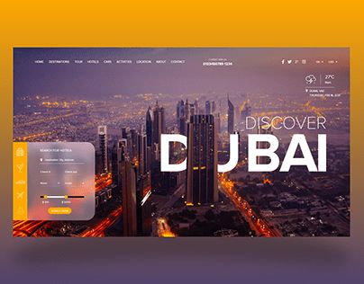 Real estate landing page design Dubai