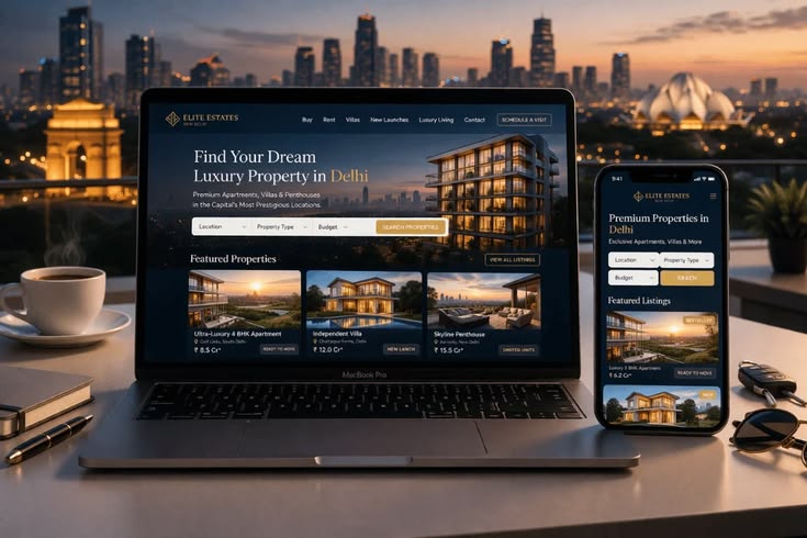 Property website design company UAE