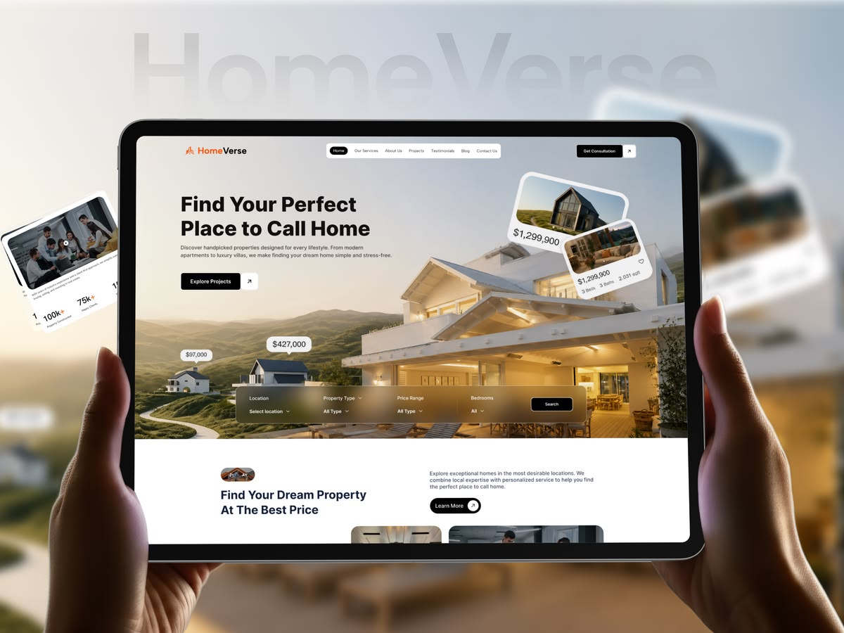 Dubai Real Estate Website Design