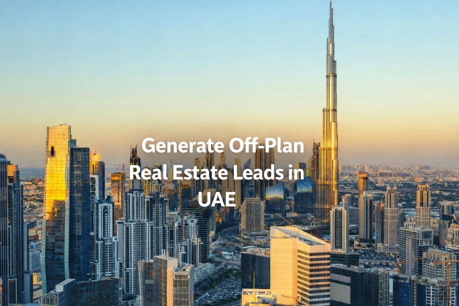 Generate off‑plan real estate leads UAE