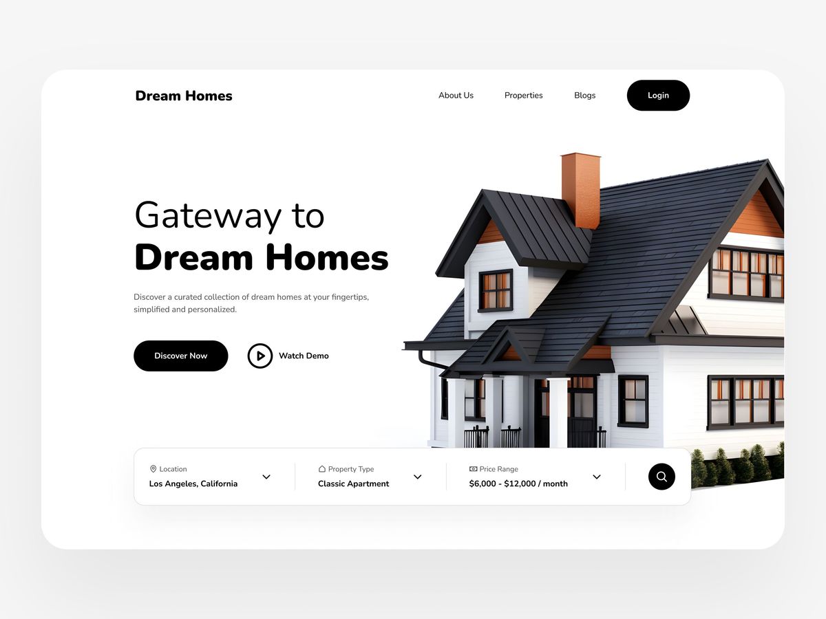 Real Estate Website Design