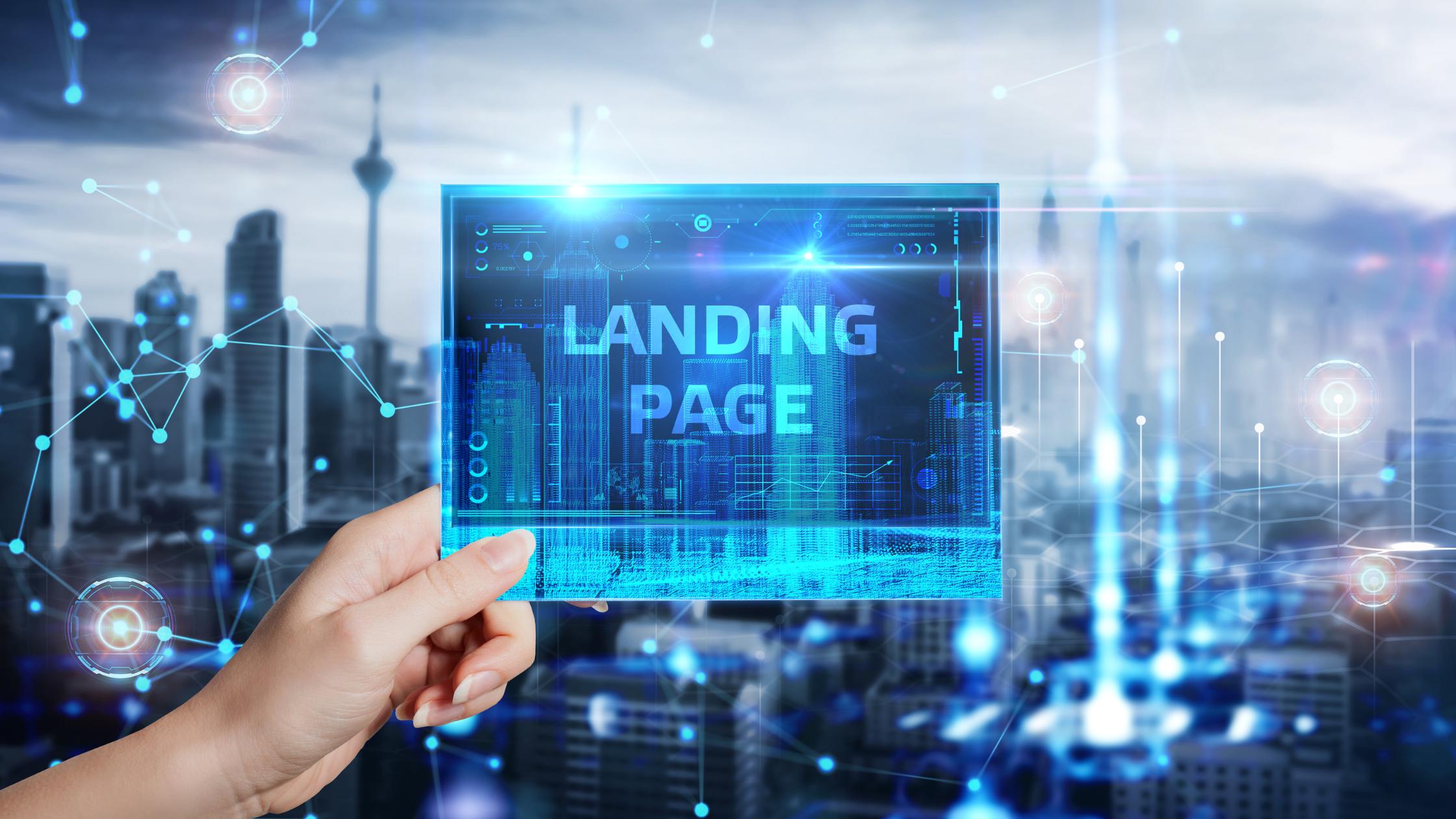 Landing page design services UAE